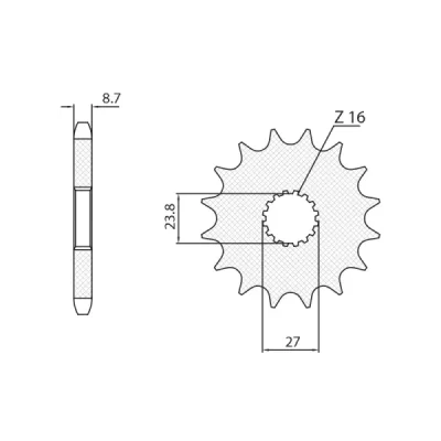 SUNSTAR Koło łańcuchowe małe napędzające SUNSTAR Koło łańcuchowe małe napędzające