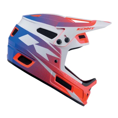 Kask rowerowy MTB Elite Patriot niebieski/czerwony/biały L - Kenny Racing Kask rowerowy MTB Elite Patriot niebieski/czerwony/biały L - Kenny Racing