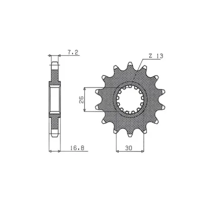 Zębatka przednia stal SUNSTAR 525 z.15 SUNF411-15 Zębatka przednia stal SUNSTAR 525 z.15 SUNF411-15
