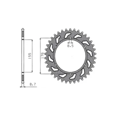 SUNSTAR Koło łańcuchowe (zębatka) SUNSTAR Koło łańcuchowe (zębatka)