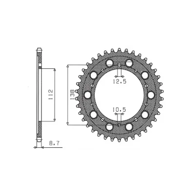 SUNSTAR Koło łańcuchowe (zębatka) SUNSTAR Koło łańcuchowe (zębatka)