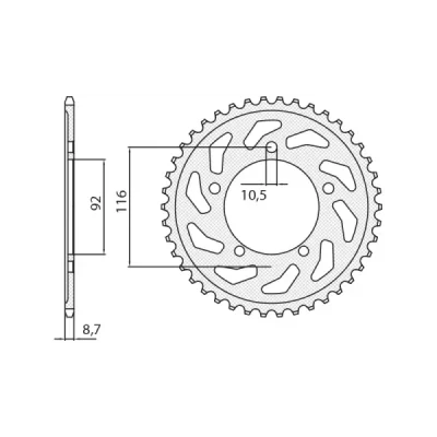 SUNSTAR Koło łańcuchowe (zębatka) SUNSTAR Koło łańcuchowe (zębatka)