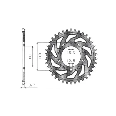 SUNSTAR Koło łańcuchowe (zębatka) SUNSTAR Koło łańcuchowe (zębatka)