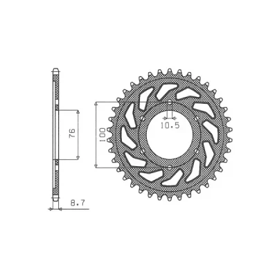 SUNSTAR Koło łańcuchowe (zębatka) SUNSTAR Koło łańcuchowe (zębatka)