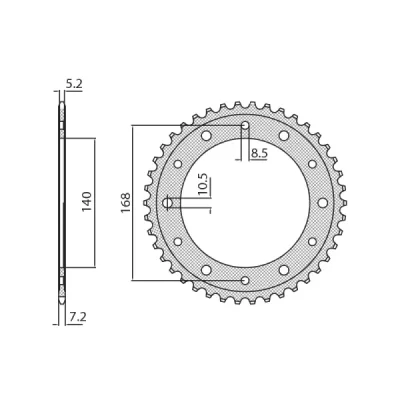 SUNSTAR Koło łańcuchowe (zębatka) SUNSTAR Koło łańcuchowe (zębatka)