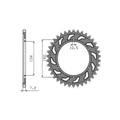 SUNSTAR Koło łańcuchowe (zębatka) SUNSTAR Koło łańcuchowe (zębatka)
