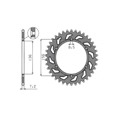 SUNSTAR Koło łańcuchowe (zębatka) SUNSTAR Koło łańcuchowe (zębatka)