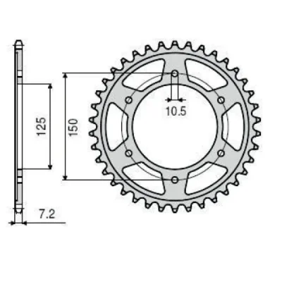 SUNSTAR Koło łańcuchowe (zębatka) SUNSTAR Koło łańcuchowe (zębatka)