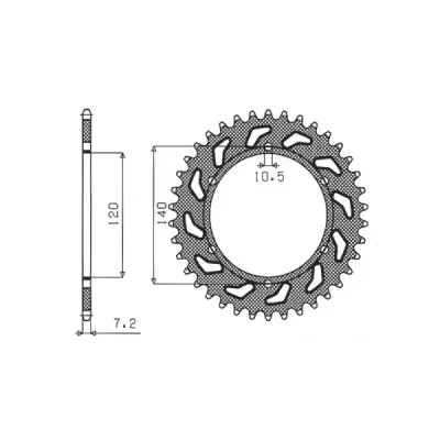 SUNSTAR Koło łańcuchowe (zębatka) SUNSTAR Koło łańcuchowe (zębatka)