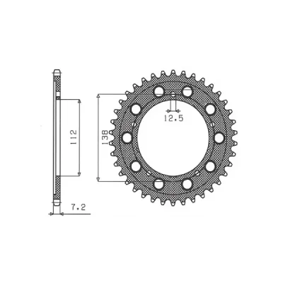 SUNSTAR Koło łańcuchowe (zębatka) SUNSTAR Koło łańcuchowe (zębatka)