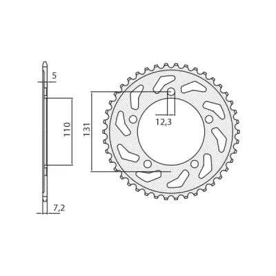 SUNSTAR Koło łańcuchowe (zębatka) SUNSTAR Koło łańcuchowe (zębatka)