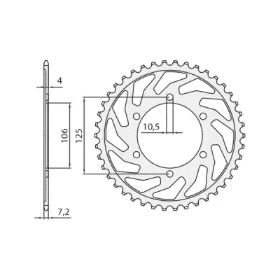 SUNSTAR Koło łańcuchowe (zębatka) SUNSTAR Koło łańcuchowe (zębatka)