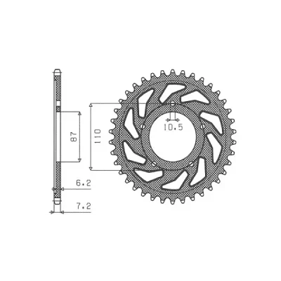 SUNSTAR Koło łańcuchowe (zębatka) SUNSTAR Koło łańcuchowe (zębatka)