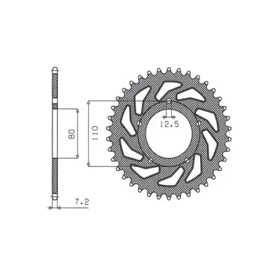 SUNSTAR Koło łańcuchowe (zębatka) SUNSTAR Koło łańcuchowe (zębatka)