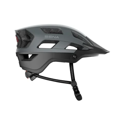 Kask rowerowy M1 Trial szary L (58-62 cm) z wbudowanym interkomem Bluetooth 4.1 do 900m oraz tylną lampką LED - Sena Kask rowerowy M1 Trial szary L (58-62 cm) z wbudowanym interkomem Bluetooth 4.1 do 900m oraz tylną lampką LED - Sena