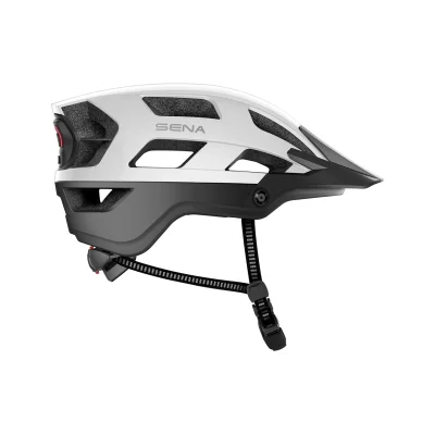 Kask rowerowy M1 Trial biały L (58-62 cm) z wbudowanym interkomem Bluetooth 4.1 do 900m oraz tylną lampką LED - Sena Kask rowerowy M1 Trial biały L (58-62 cm) z wbudowanym interkomem Bluetooth 4.1 do 900m oraz tylną lampką LED - Sena