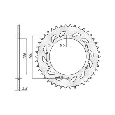 SUNSTAR Koło łańcuchowe (zębatka) SUNSTAR Koło łańcuchowe (zębatka)