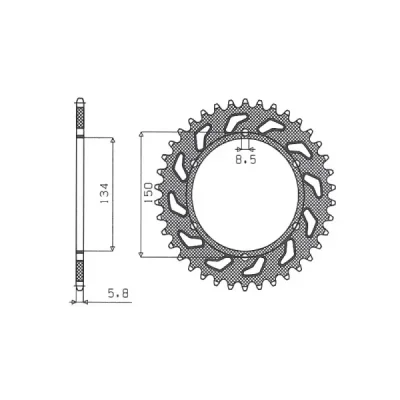 SUNSTAR Koło łańcuchowe (zębatka) SUNSTAR Koło łańcuchowe (zębatka)
