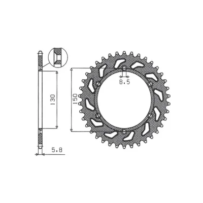 SUNSTAR Koło łańcuchowe (zębatka) SUNSTAR Koło łańcuchowe (zębatka)