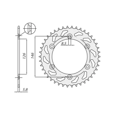 SUNSTAR Koło łańcuchowe (zębatka) SUNSTAR Koło łańcuchowe (zębatka)