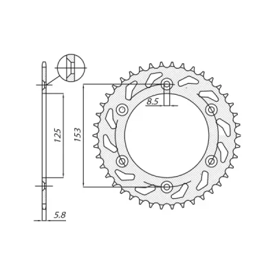 SUNSTAR Koło łańcuchowe (zębatka) SUNSTAR Koło łańcuchowe (zębatka)