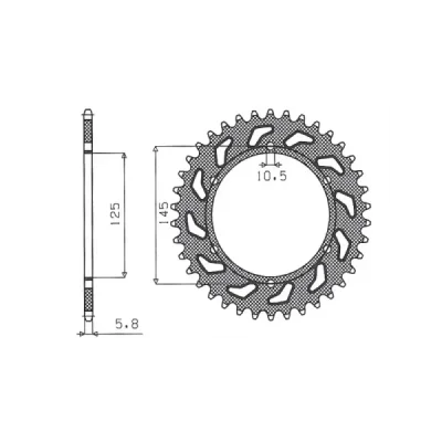 SUNSTAR Koło łańcuchowe (zębatka) SUNSTAR Koło łańcuchowe (zębatka)