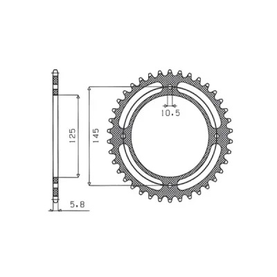 SUNSTAR Koło łańcuchowe (zębatka) SUNSTAR Koło łańcuchowe (zębatka)