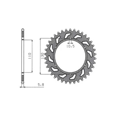 SUNSTAR Koło łańcuchowe (zębatka) SUNSTAR Koło łańcuchowe (zębatka)