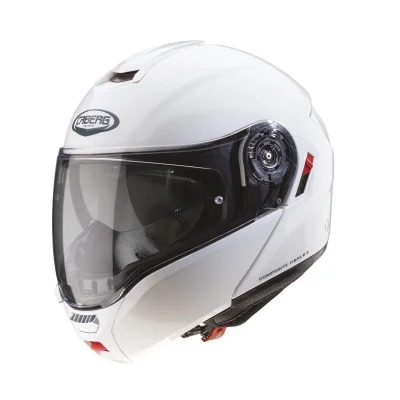 Kask szczękowy Levo X Solid biały połysk M pinlock - Caberg Kask szczękowy Levo X Solid biały połysk M pinlock - Caberg