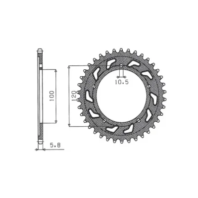 SUNSTAR Koło łańcuchowe (zębatka) SUNSTAR Koło łańcuchowe (zębatka)