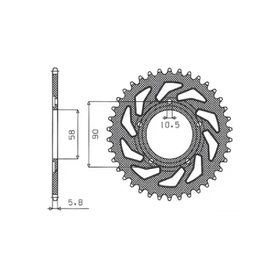 SUNSTAR Koło łańcuchowe (zębatka) SUNSTAR Koło łańcuchowe (zębatka)