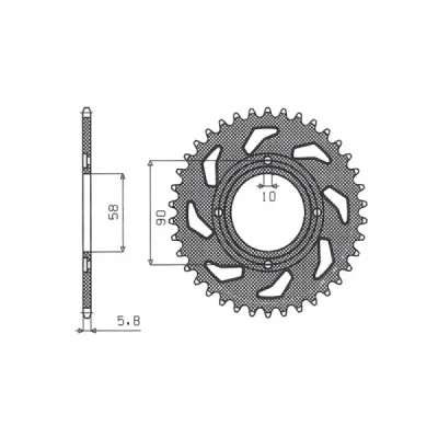 SUNSTAR Koło łańcuchowe (zębatka) SUNSTAR Koło łańcuchowe (zębatka)