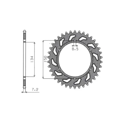 SUNSTAR Koło łańcuchowe (zębatka) SUNSTAR Koło łańcuchowe (zębatka)