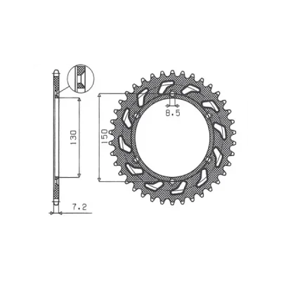 SUNSTAR Koło łańcuchowe (zębatka) SUNSTAR Koło łańcuchowe (zębatka)