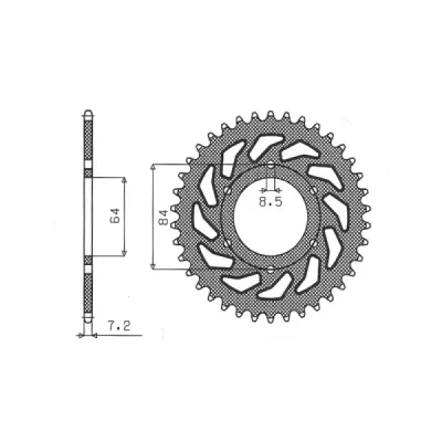 SUNSTAR Koło łańcuchowe (zębatka) SUNSTAR Koło łańcuchowe (zębatka)