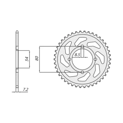 SUNSTAR Koło łańcuchowe (zębatka) SUNSTAR Koło łańcuchowe (zębatka)