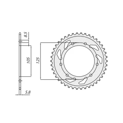 SUNSTAR Koło łańcuchowe (zębatka) SUNSTAR Koło łańcuchowe (zębatka)