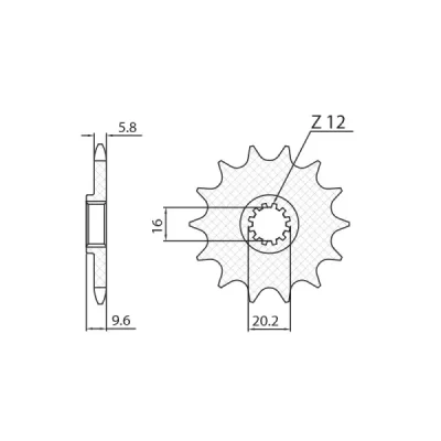 Zębatka przednia 7005 13 KTM SX 65 '98-'18 łańcuch 420 - SUNSTAR Zębatka przednia 7005 13 KTM SX 65 '98-'18 łańcuch 420 - SUNSTAR