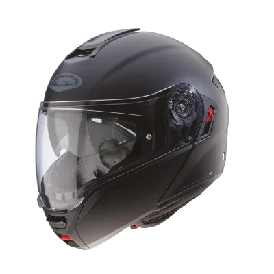 Kask szczękowy flip-up Levo X Solid czarny mat XL pinlock - Caberg Kask szczękowy flip-up Levo X Solid czarny mat XL pinlock - Caberg