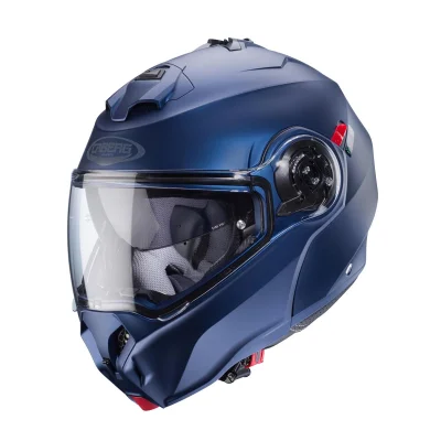 Kask szczękowy flip-up Duke Evo Solid niebieski mat XL pinlock - Caberg