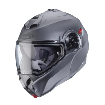 Kask szczękowy flip-up Duke Evo Solid szary mat kamo L pinlock - Caberg