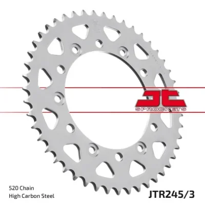 Zębatka tył stalowa JT , 47z rozmiar 520 (JTR245/3.47) Zębatka tył stalowa JT , 47z rozmiar 520 (JTR245/3.47)