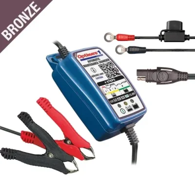 Ładowarka akumulatorów Optimate 1 Duo 12V/12.8V/13.2V 0.6A 2-20Ah AGM/GEL/STD/LiFePO4 SAE - Optimate