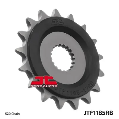 Zębatka przód JT , 17z rozmiar 520 z tłumikiem drgań (JTF1185.17RB)
