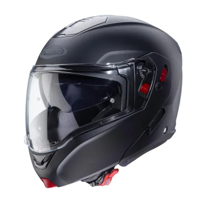 Kask szczękowy flip-up Horus X Solid czarny mat XL pinlock - Caberg Kask szczękowy flip-up Horus X Solid czarny mat XL pinlock - Caberg
