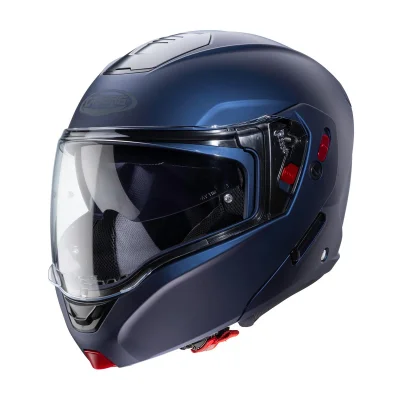 Kask szczękowy flip-up Horus X Solid niebieski mat XL pinlock - Caberg