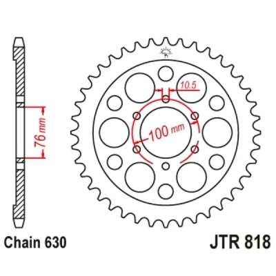 Jt Zębatka Tylna 818 40 Suzuki Gs 750 '80-81 (81840Jt) (Łańc. 630) Jt Zębatka Tylna 818 40 Suzuki Gs 750 '80-81 (81840Jt) (Łańc. 630)