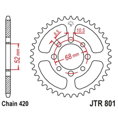 JTSPROCKETS Koło łańcuchowe (zębatka)