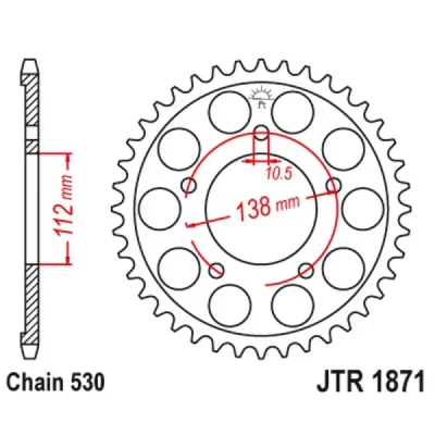 JTSPROCKETS Koło łańcuchowe (zębatka)