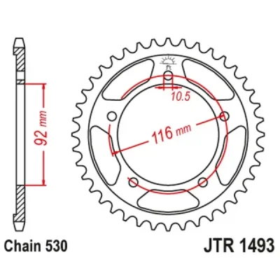 JTSPROCKETS Koło łańcuchowe (zębatka) JTSPROCKETS Koło łańcuchowe (zębatka)